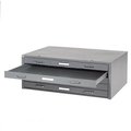 Global Industrial 54W Flat File Cabinet, 5 Drawer, Gray 506827GY
